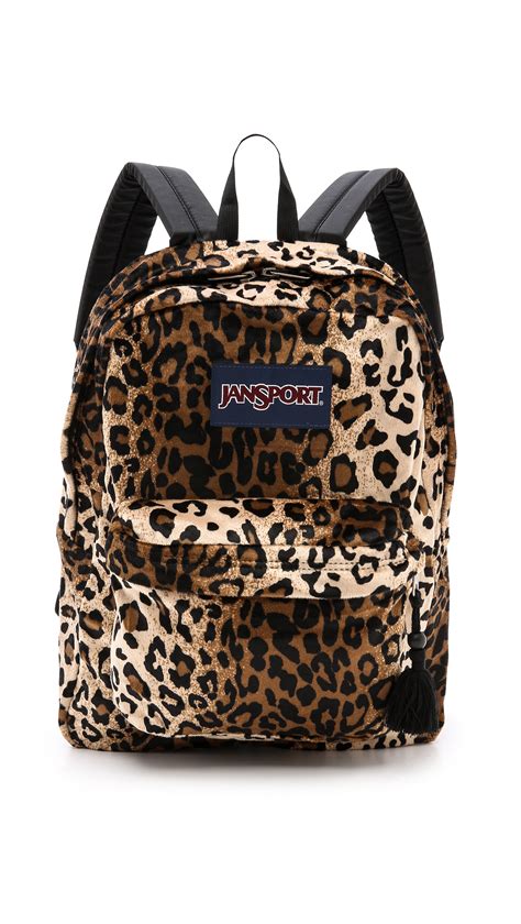 cheetah print jansport backpack